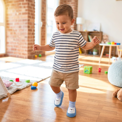 Baby Breathable Sock Shoes – Non-Slip Soft Sole Walking Socks for Infants & Toddlers
