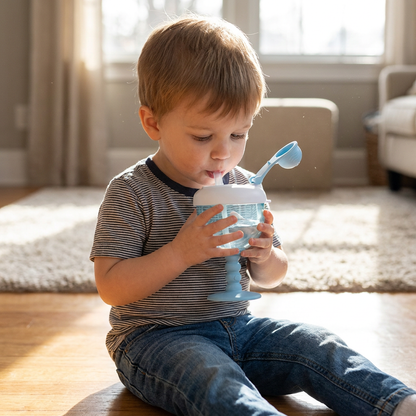 Spill-Proof Baby Straw Training Cup
