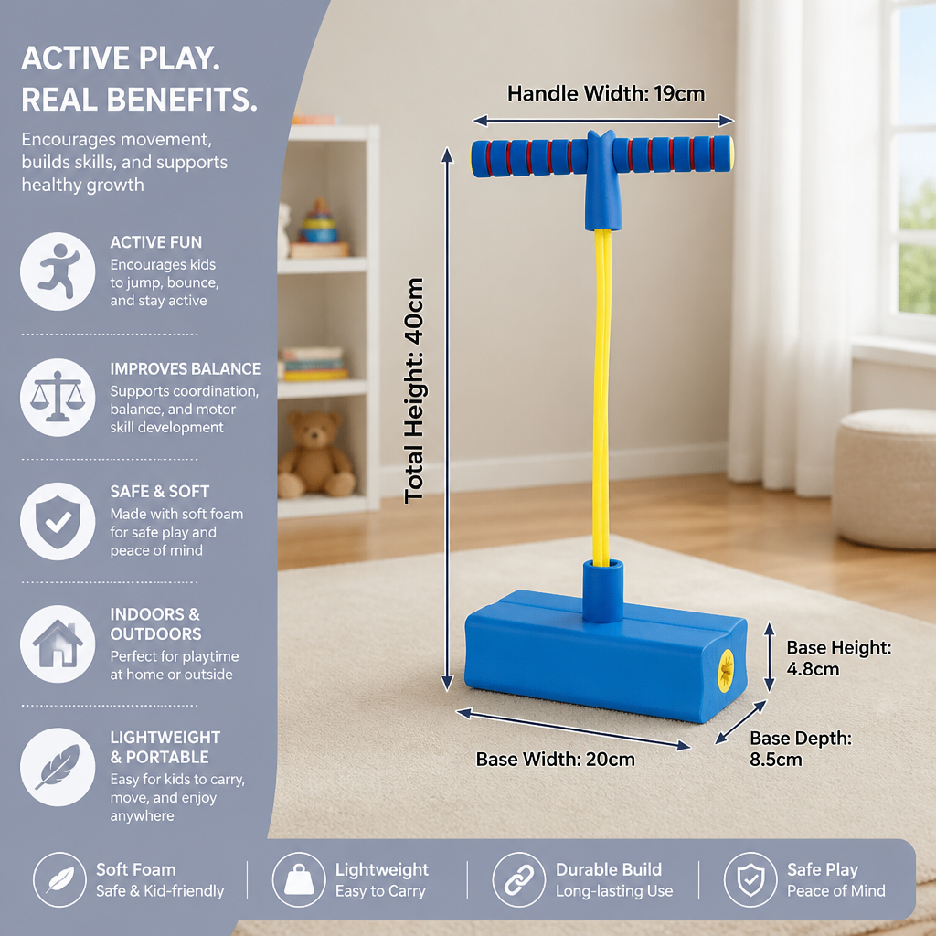 Foam children's pogo jumpers – jumping toys for indoors and outdoors