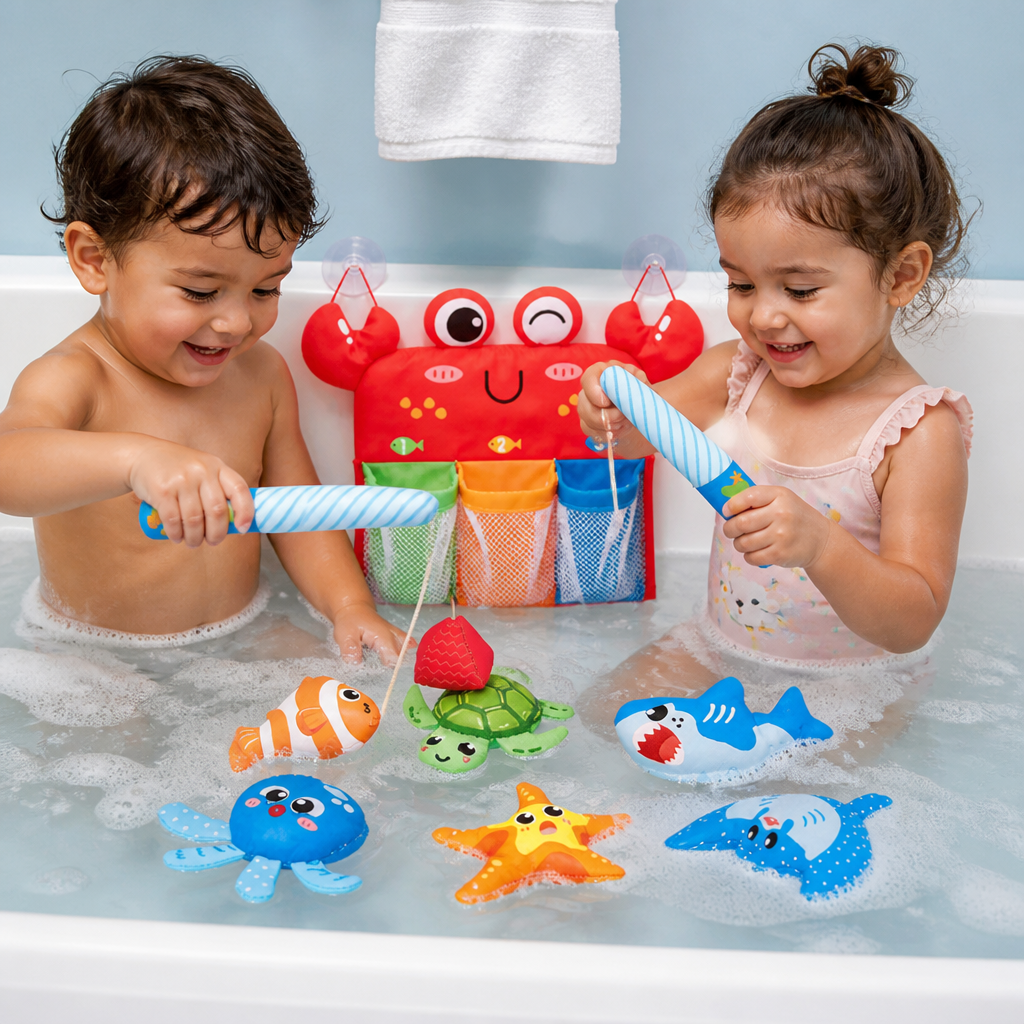 Montessori Magnetic Fishing Bath Toy Set