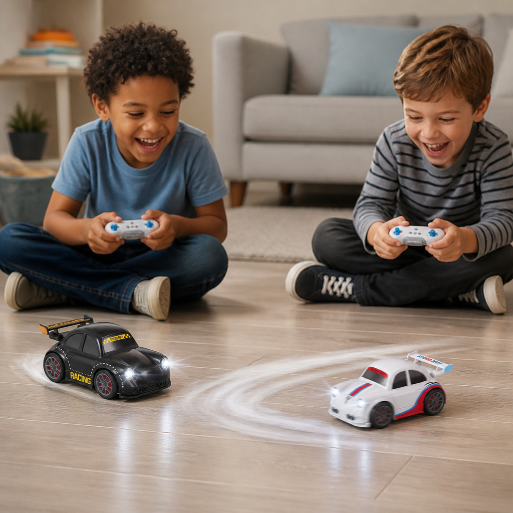 RC Racing Drift Car for Kids - Remote Control with Sensor Lights & Sound