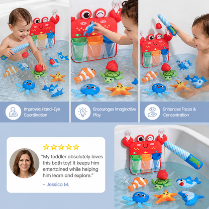 Montessori Magnetic Fishing Bath Toy Set