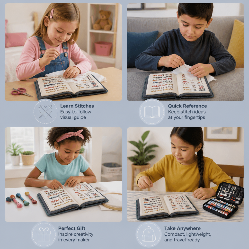 Embroidery Stitch Guide Book
