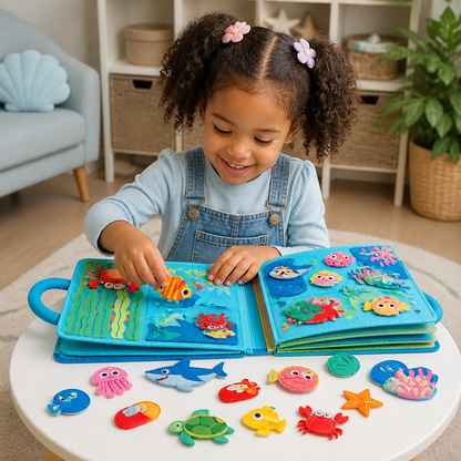 Montessori Ocean Animals Sensory Busy Book