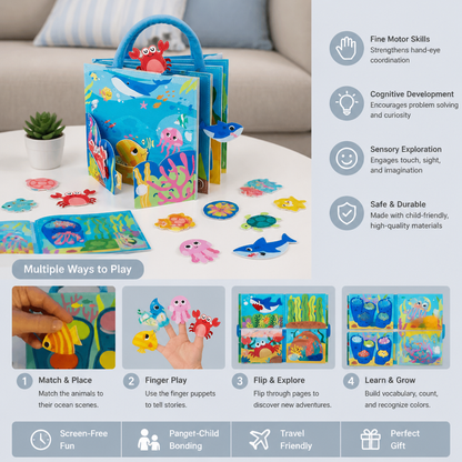 Montessori Ocean Animals Sensory Busy Book
