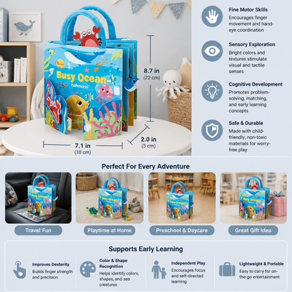 Montessori Ocean Animals Sensory Busy Book