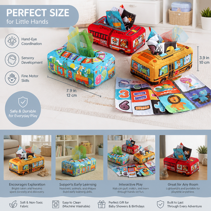 Montessori Magic Tissue Box – Sensory Learning Toy for Babies