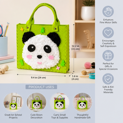 Kids DIY Plush Tote Bag Craft Kit