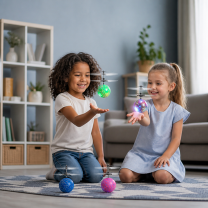 Hand-Controlled Flying LED Ball Drone for Kids