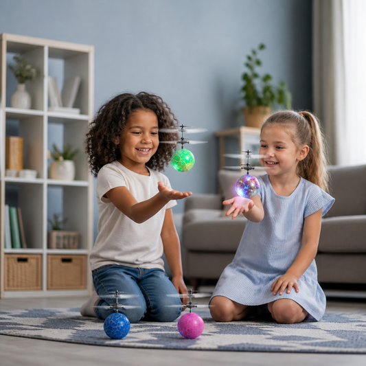 Hand-Controlled Flying LED Ball Drone for Kids