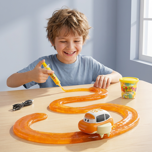 Magic Slime Race Track Set – DIY Electric Car Adventure