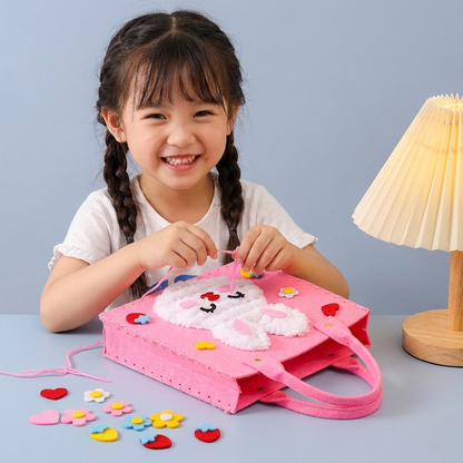 Kids DIY Plush Tote Bag Craft Kit