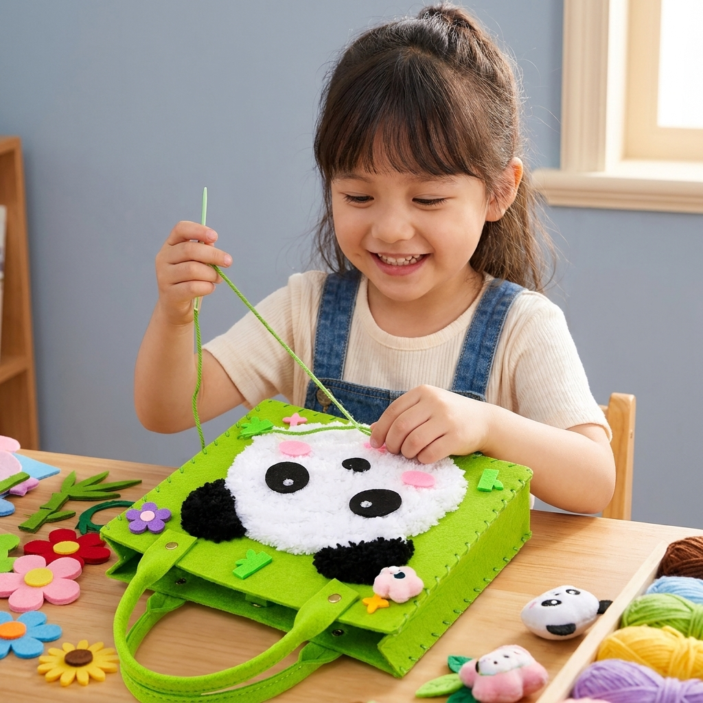 Kids DIY Plush Tote Bag Craft Kit