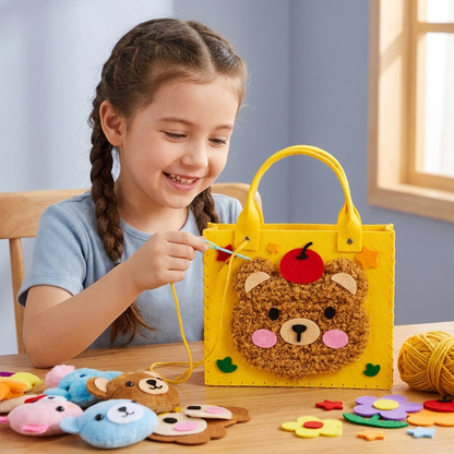 Kids DIY Plush Tote Bag Craft Kit