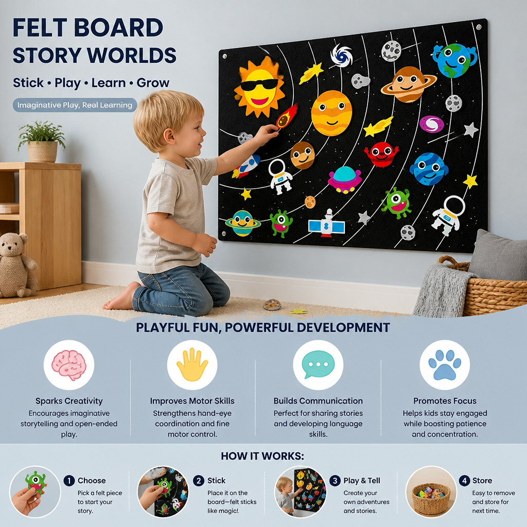 Story Worlds - Learning based felt board