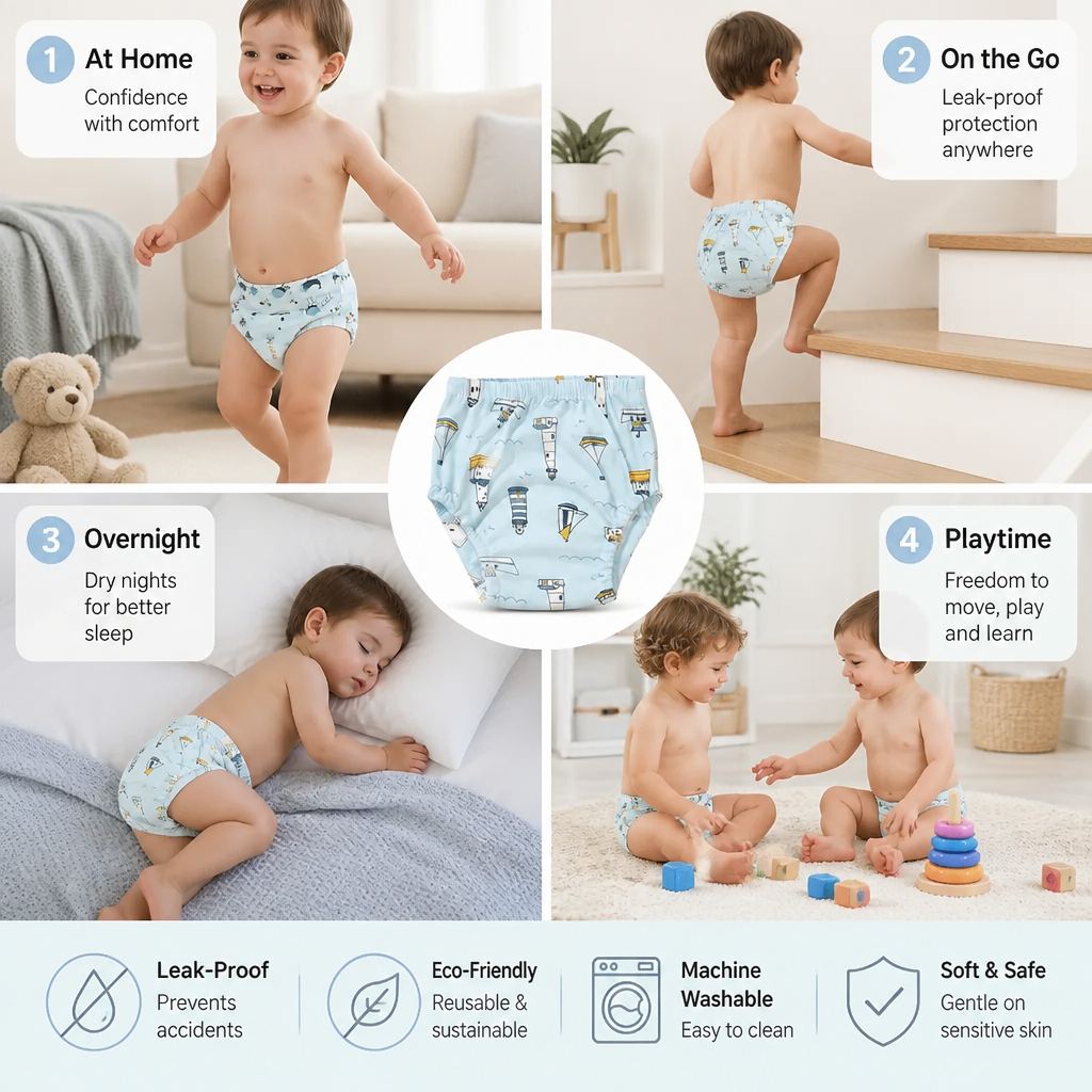 Reusable Training diapers for children - potty training made easy!