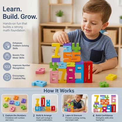 Educational Maths and Numbers Learning Blocks