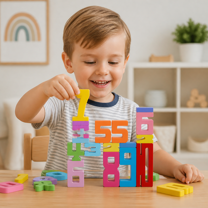 Educational Maths and Numbers Learning Blocks