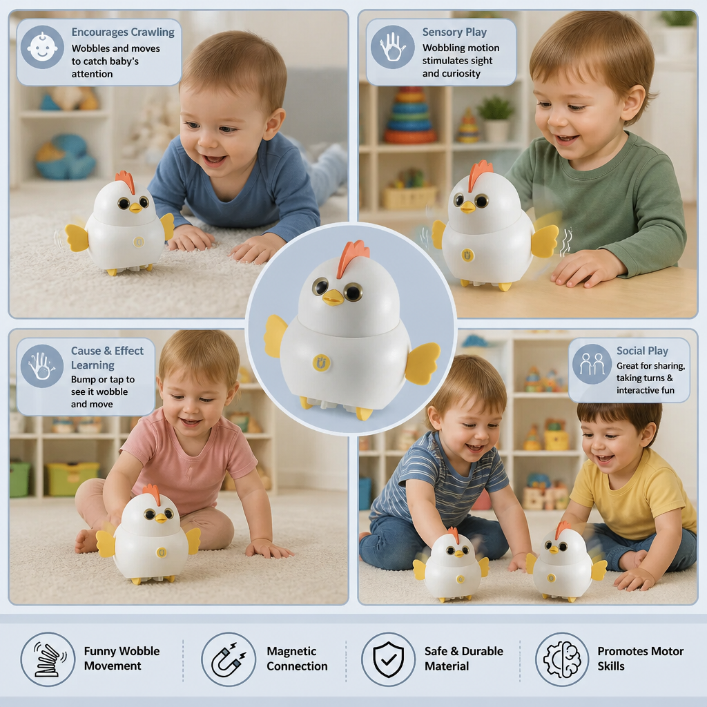 Wobbling Chicks Kids Toy
