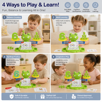 Fun & Educational Frog Balance Math Toy