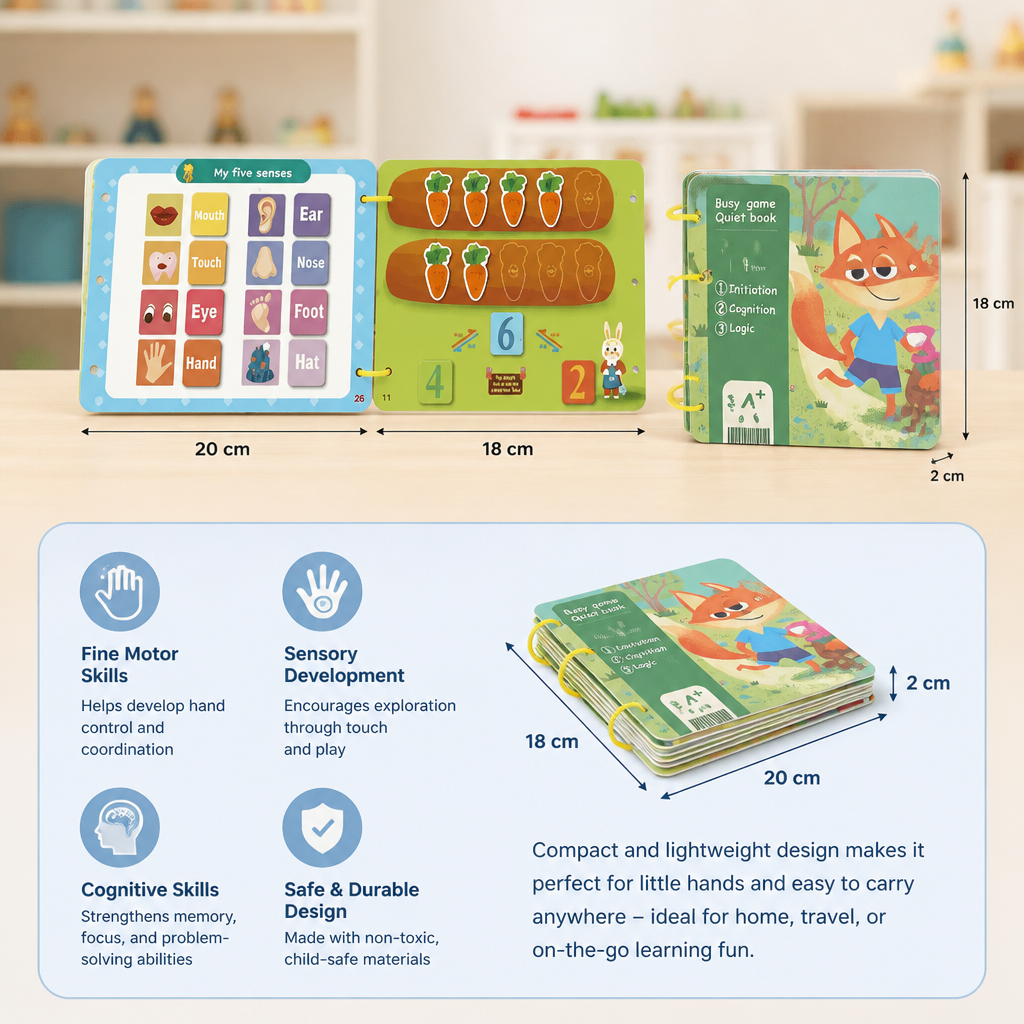 Sensory Montessori Busy Book