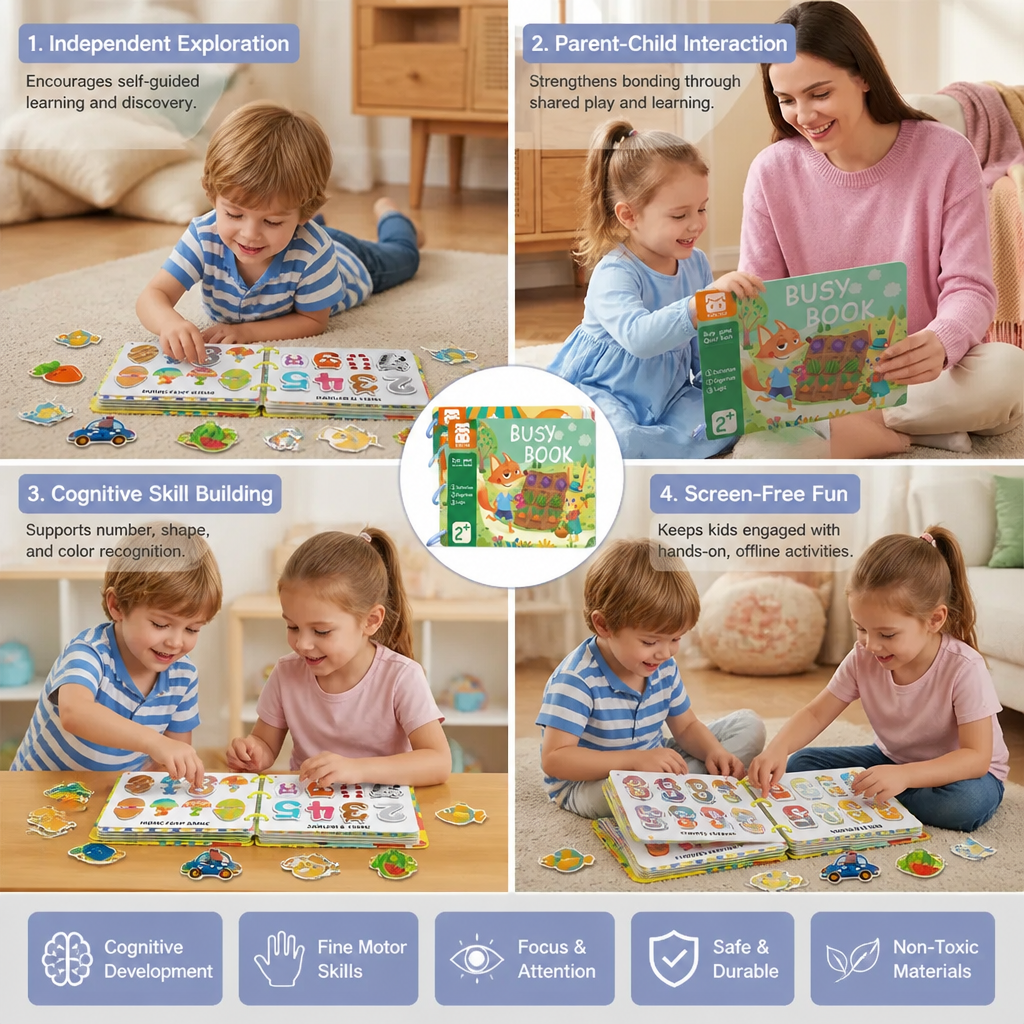 Sensory Montessori Busy Book