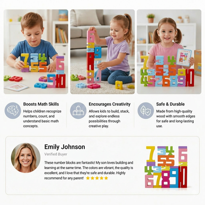Educational Maths and Numbers Learning Blocks