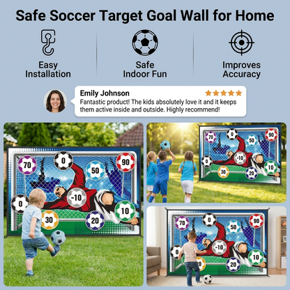 Safe Football Goal Shooting Wall for Home Use