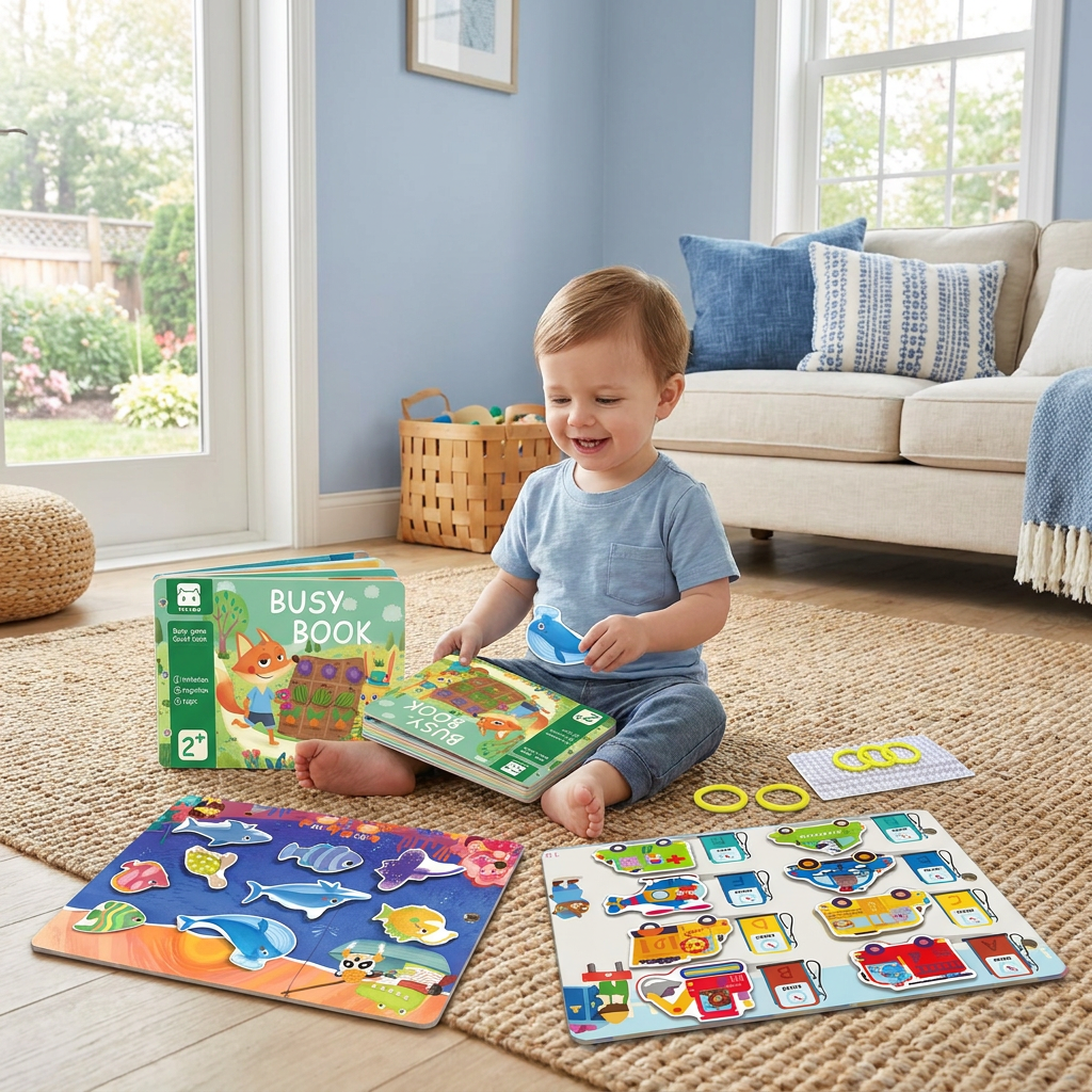 Sensory Montessori Busy Book