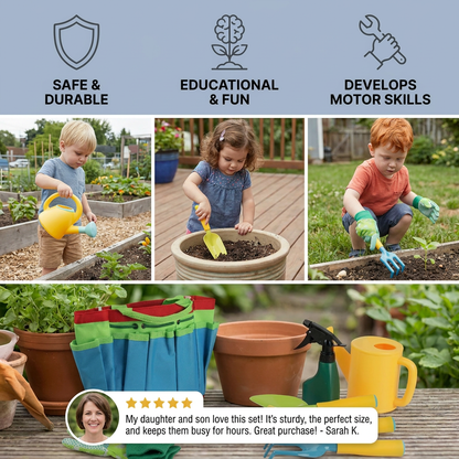 Safe Gardening Tool Set for Kids