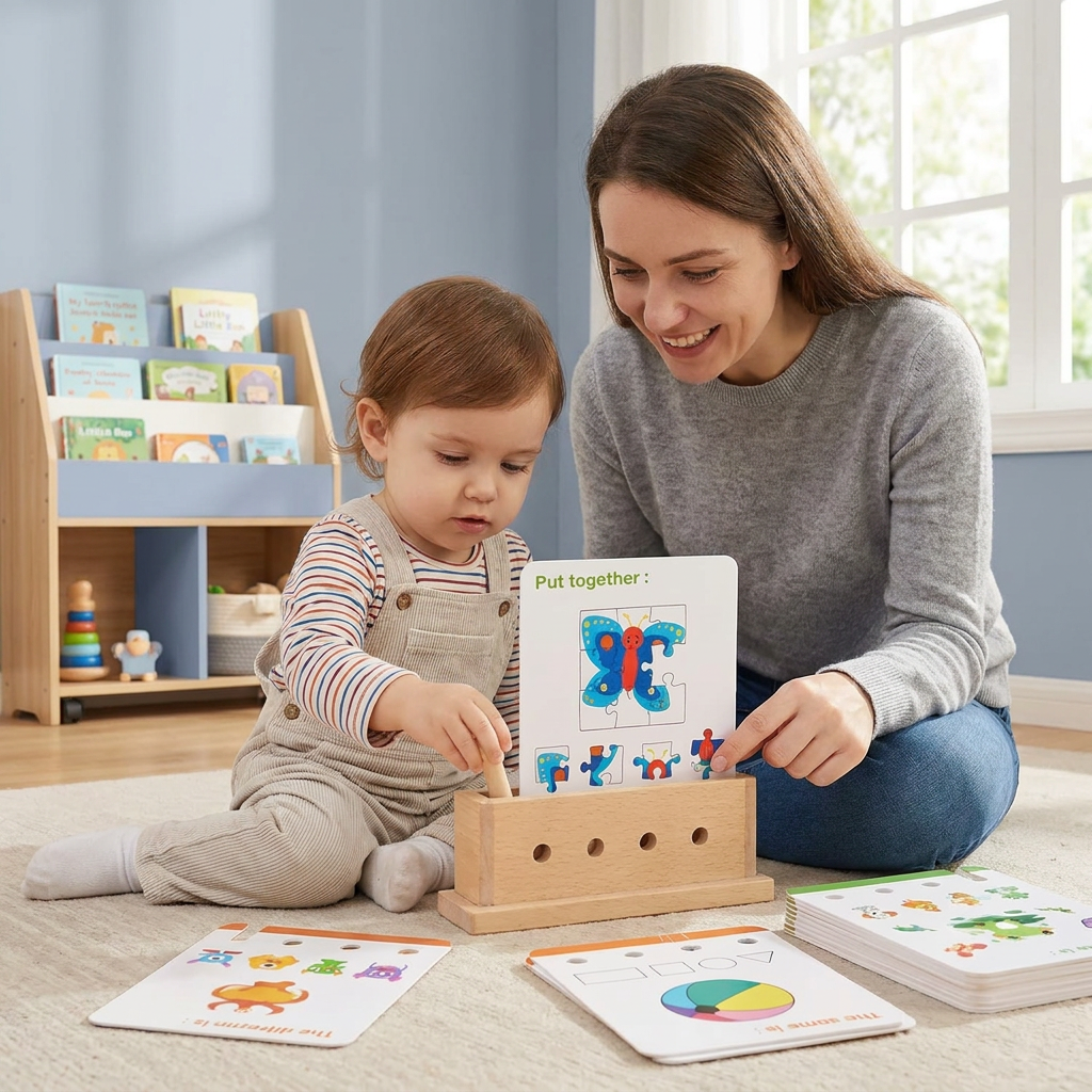 Wooden Logic Educational Unlocking Game for Kids - Preschool Skill Development