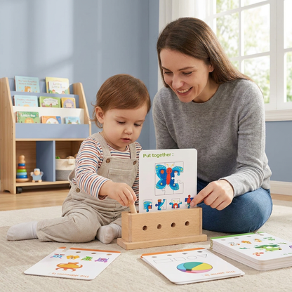 Wooden Logic Educational Unlocking Game for Kids - Preschool Skill Development