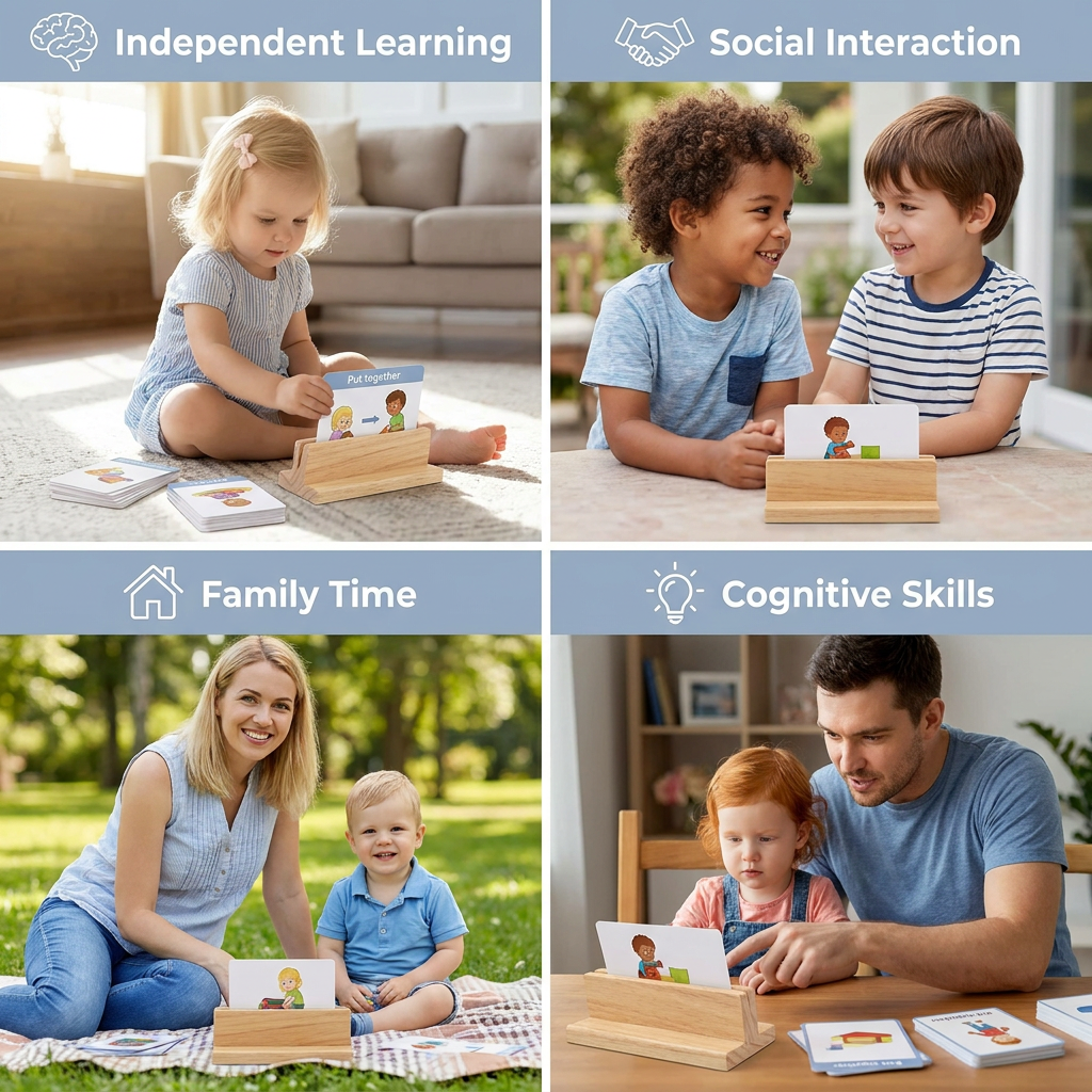 Wooden Logic Educational Unlocking Game for Kids - Preschool Skill Development