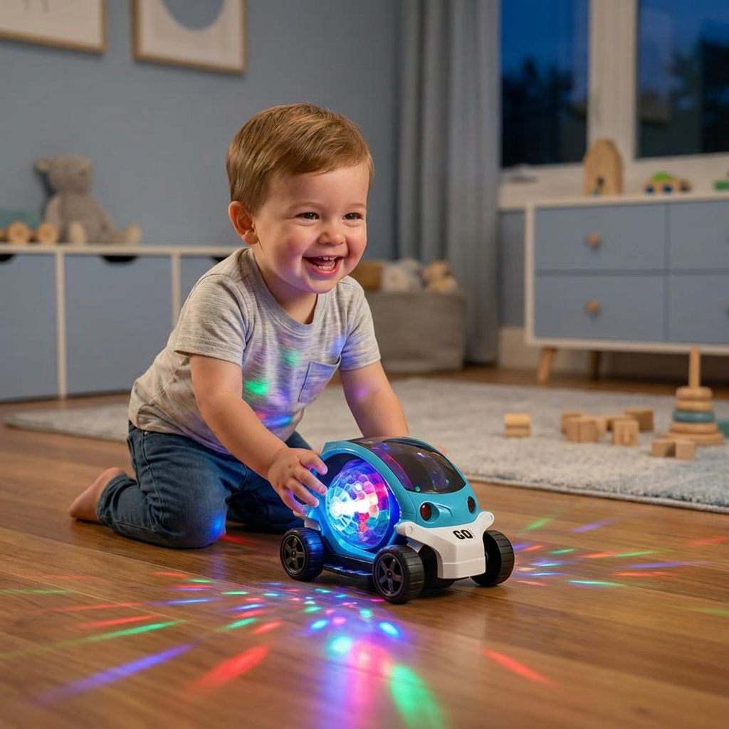 Light Up 360° Music Stunt Car