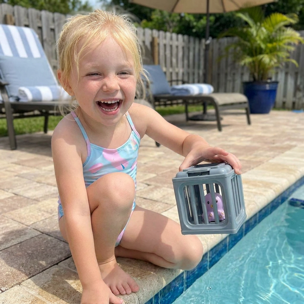 Ocean Dive Toy Set for Kids – Underwater Pool Toys with Storage Cage
