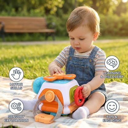 Montessori 22-in-1 Activity Cube for Toddlers – Motor Skills & Exploration Toy