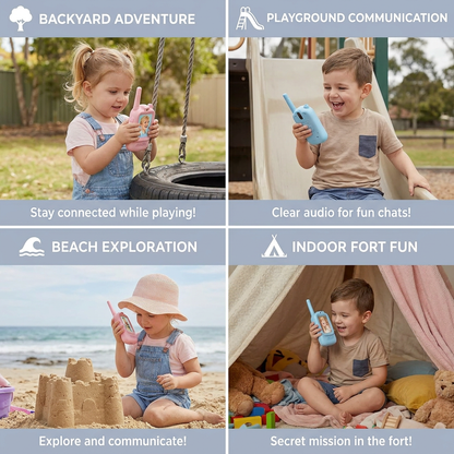Kids' Video Walkie-Talkie 2-Pack – Radios with Camera & Screen