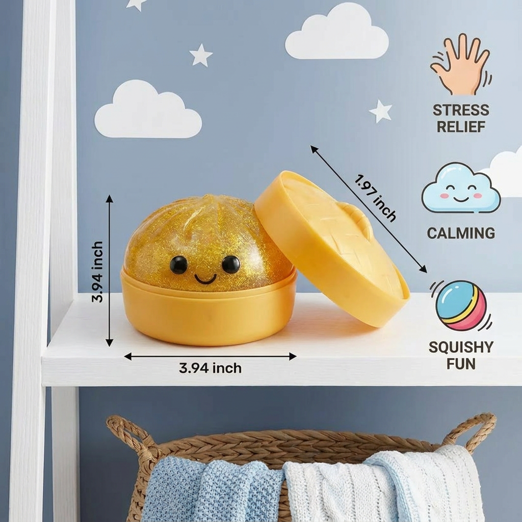 Squishy Fidget Toy – Kawaii Squeeze Ball for Stress Relief
