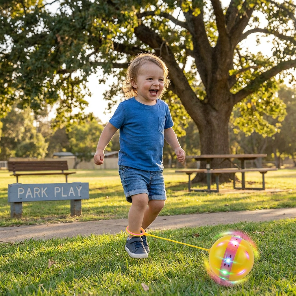 LED Ankle Skip Ball – Interactive Jumping Toy for Kids