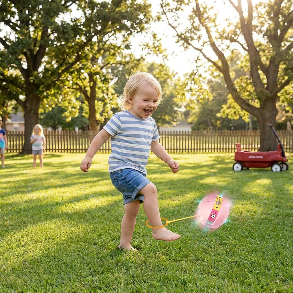 LED Ankle Skip Ball – Interactive Jumping Toy for Kids