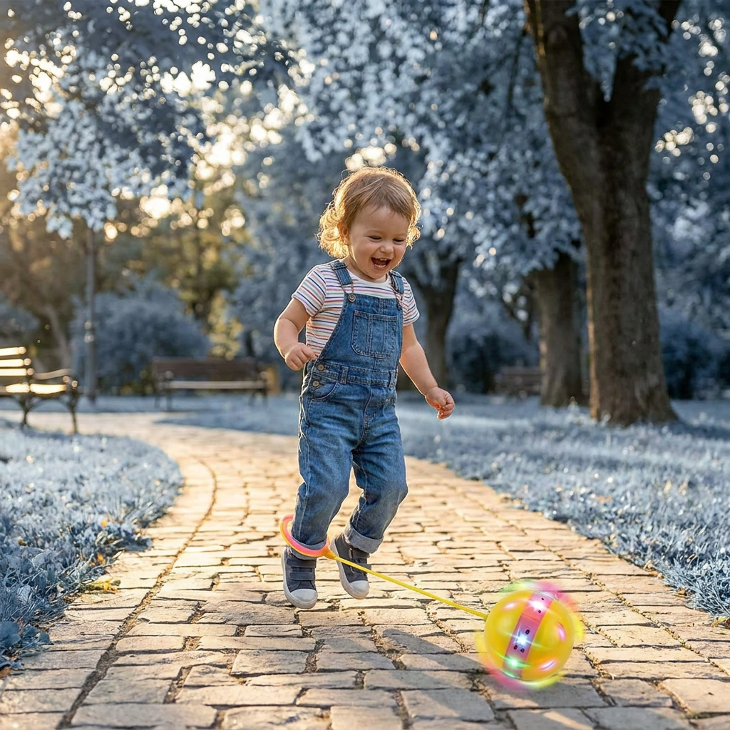 LED Ankle Skip Ball – Interactive Jumping Toy for Kids