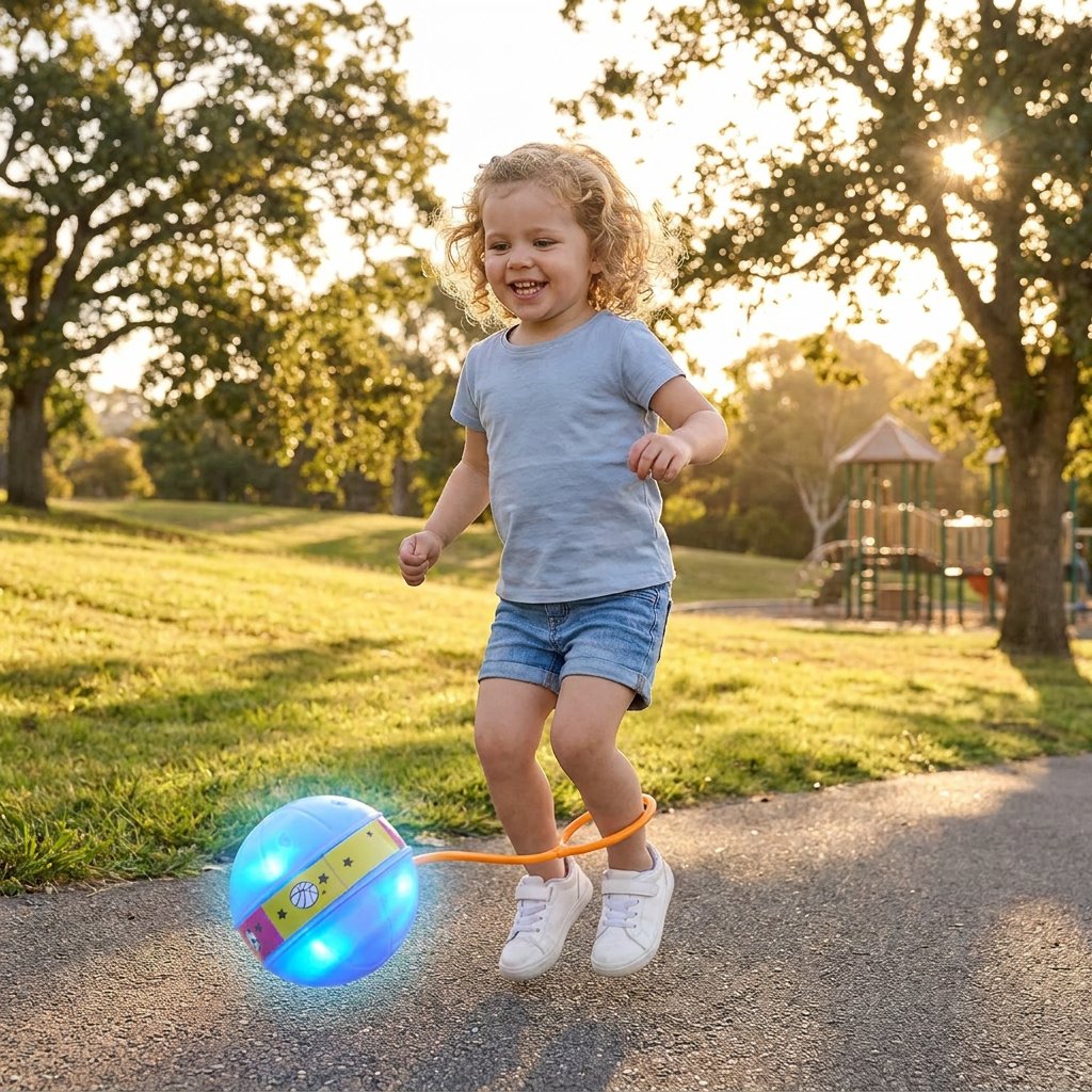 LED Ankle Skip Ball – Interactive Jumping Toy for Kids