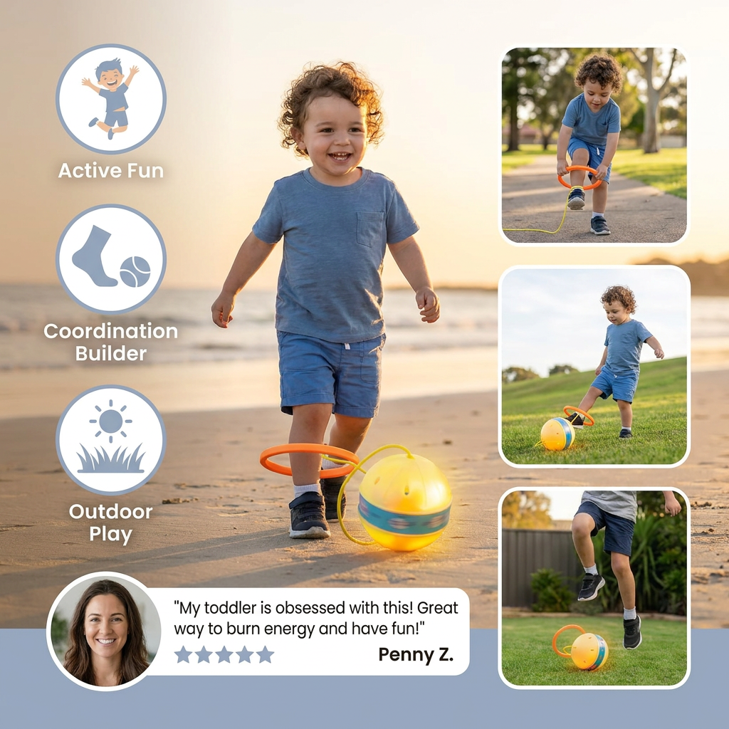 LED Ankle Skip Ball – Interactive Jumping Toy for Kids