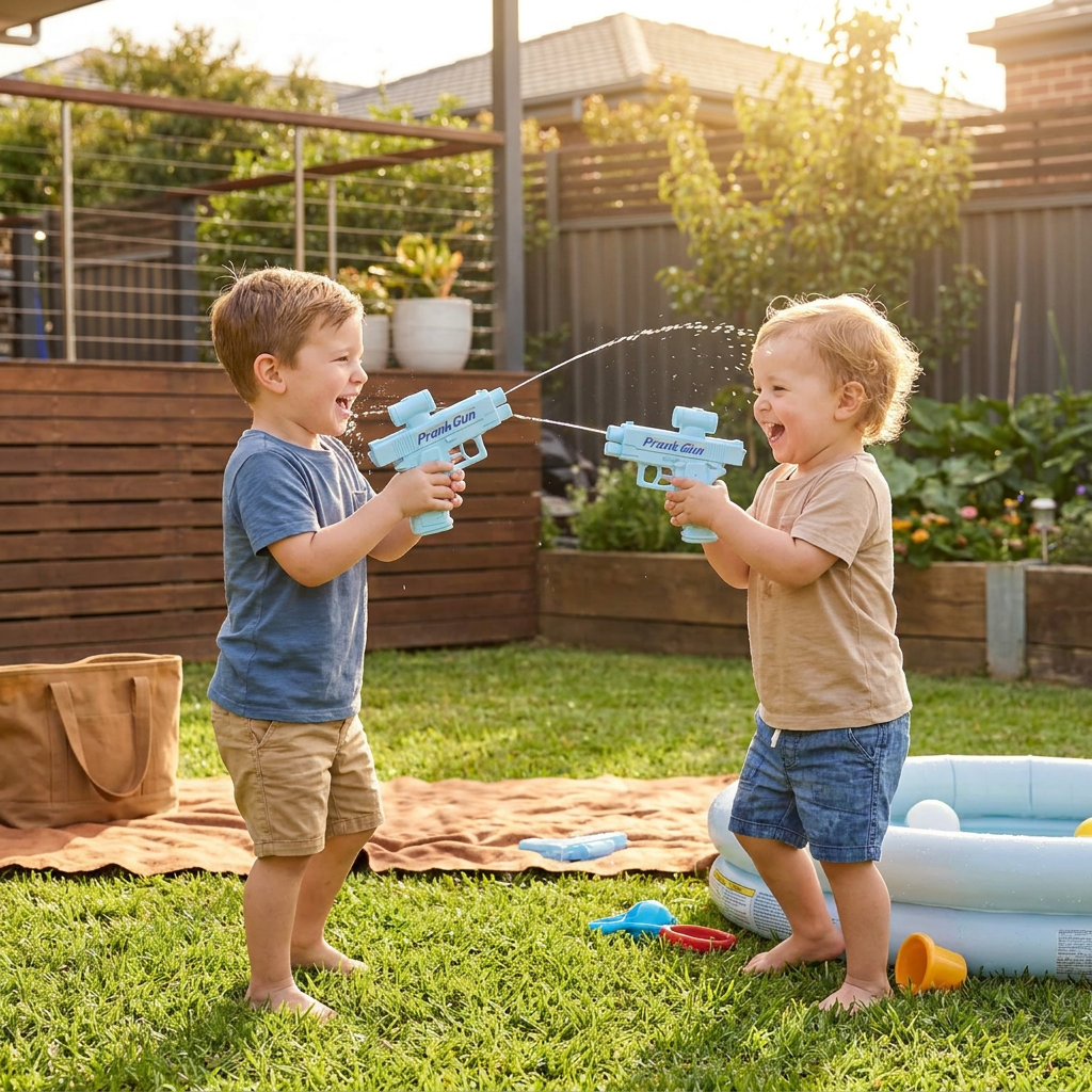 Double-Sided Prank Water Gun for Kids – Mini Water Fun Toy