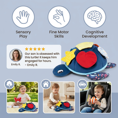 Montessori Turtle Activity Toy – Soft Sensory Play for Kids