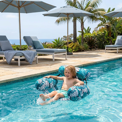 Inflatable Pool Hammock with Backrest – Foldable Water Lounge