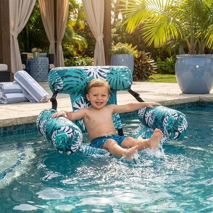 Inflatable Pool Hammock with Backrest – Foldable Water Lounge
