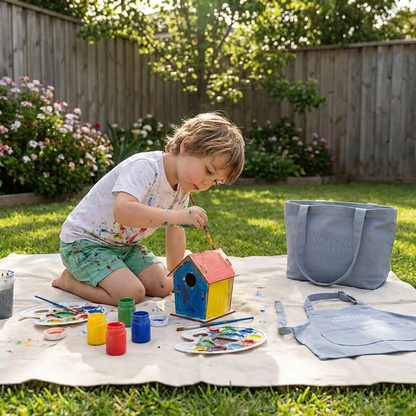 Colorful DIY Wooden Birdhouse Kit for Kids – Paint & Craft Set