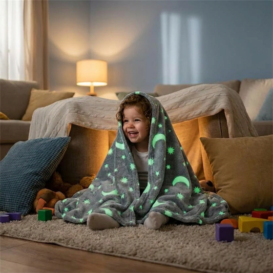 Shimmering Star Blanket – Glow-in-the-Dark Cozy Blanket