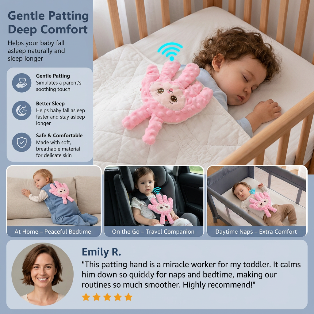 Baby Sleep Aid with Gentle Patting Function – Supports Calm and Independent Sleep